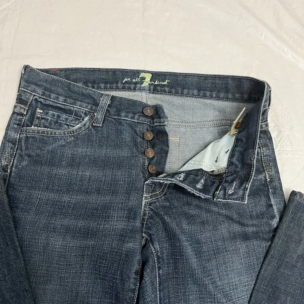 For all Mankind jeans boy cut,button fly, size 27